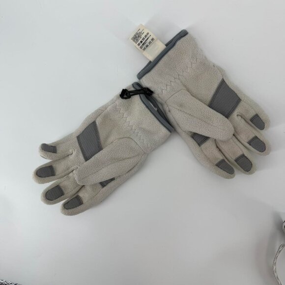 The North Face Girls Fleece Gloves Gray Winter VG Youth Cold Weather - Picture 3 of 3